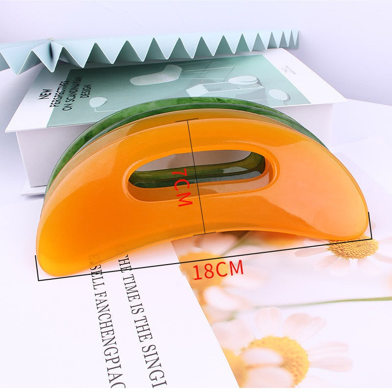 Resin Scraping Board Large Machete Full Body Massage Lazy Crescent Amber