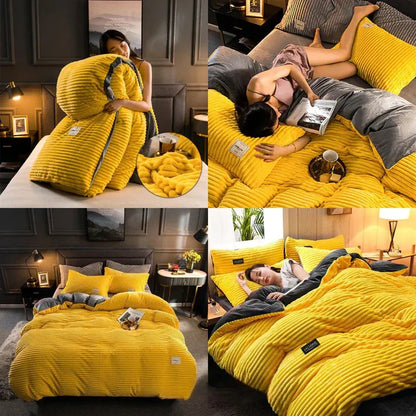 Housse de couette en molleton de velours | Rêvez dans le confort !