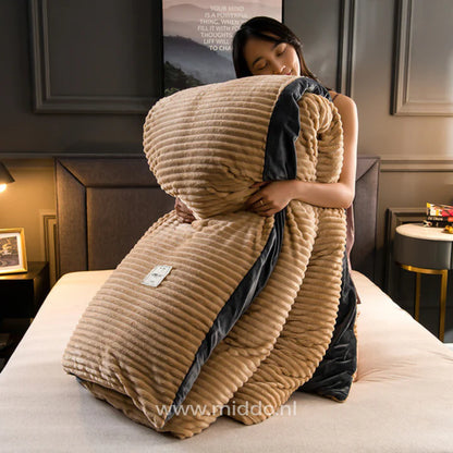 Housse de couette en molleton de velours | Rêvez dans le confort !