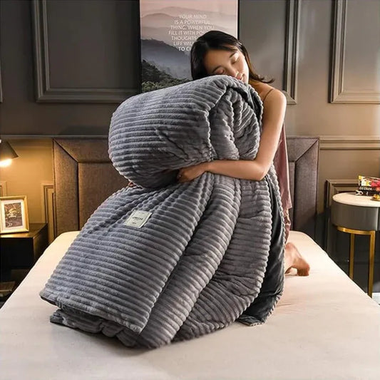 Housse de couette en molleton de velours | Rêvez dans le confort !