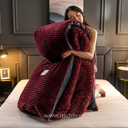 Housse de couette en molleton de velours | Rêvez dans le confort !